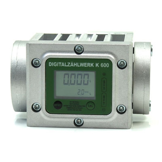 Digitaler Durchlaufzähler - Öl/Diesel - Durchfluss 5-100 l/min.