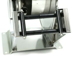 Schlauchaufroller - Automatisch - Offen - Edelstahl - Druckluft und Wasser (Niederdruck) - 10 Meter Schlauch - 3/4 Zoll - Starre Wandhalterung