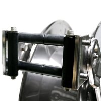 Schlauchaufroller - Automatisch - Offen - Edelstahl - &Ouml;l und Diesel (Hochdruck) - 15 Meter Schlauch - 3/4 Zoll - Starre Wandhalterung
