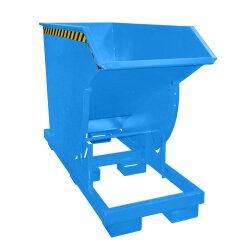 Bauer Kippbehälter 0,75 m³ - max. 3000 kg - Stahl lackiert - für Stapler - RAL 5012 Lichtblau