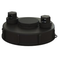 IBC Deckel - 150 mm - schwarz - mit Überdruckventil...