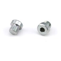 Verschlussschraube f&uuml;r Verteiler - M10 x 1 - 8 mm - Stahl - Zink-Nickel beschichtet - Innensechskant