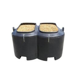 Tonnen-Futterbehälter - für 1.200 kg Futter - abschließbarer Deckel