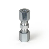 SKF Gerader Verbinder - F&uuml;r Rohr &Oslash; 4 mm (d) auf 4 mm (d1) - Stahl verzinkt - LL-Reihe