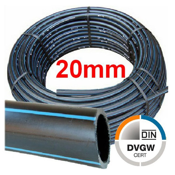 PE-Rohr 20x2,0mm HD 100 - im Ring - 10m