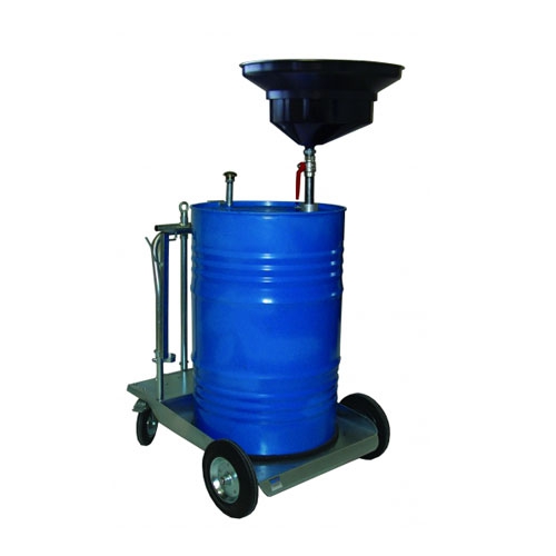 Mobiler Altölwagen - für 200 Liter Fässer - Höhenverstellbar